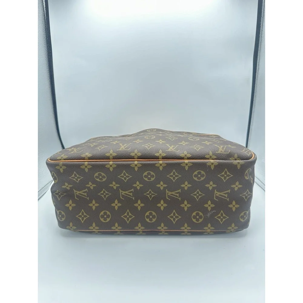 Louis Vuitton Monogram Deauville Handbag Brown With Bachata Leather